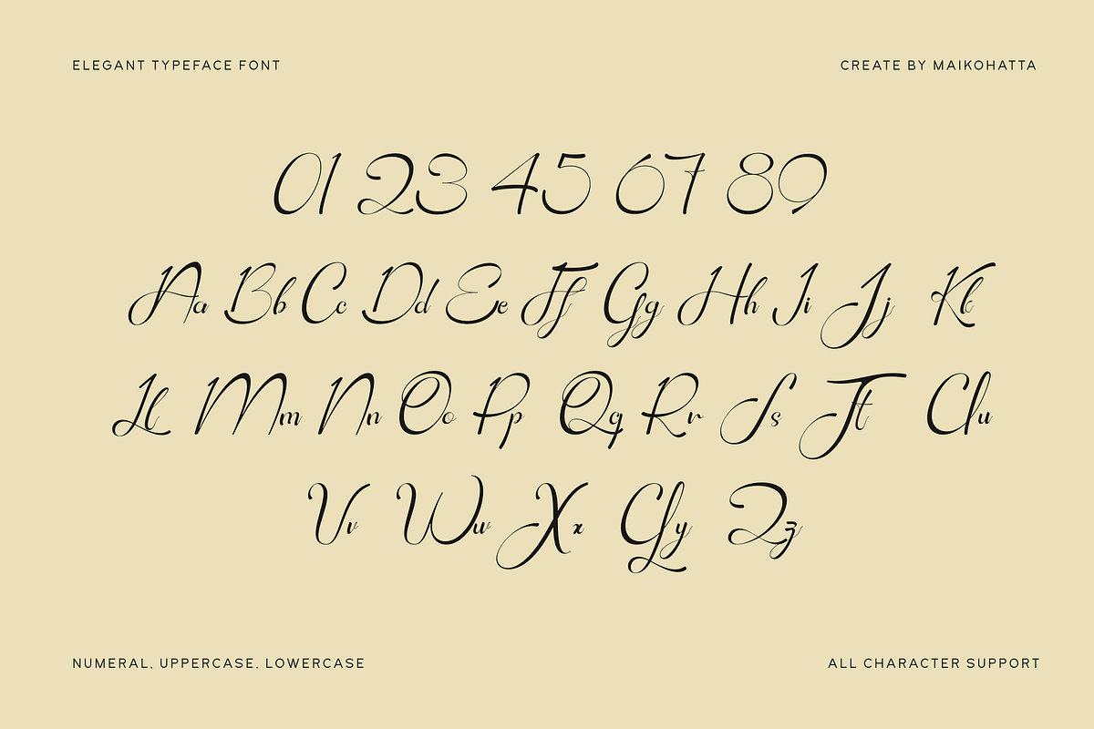 Laurindra - Luxury Script Font, a Script Font by MaikoHatta (Photo 6 of 7)