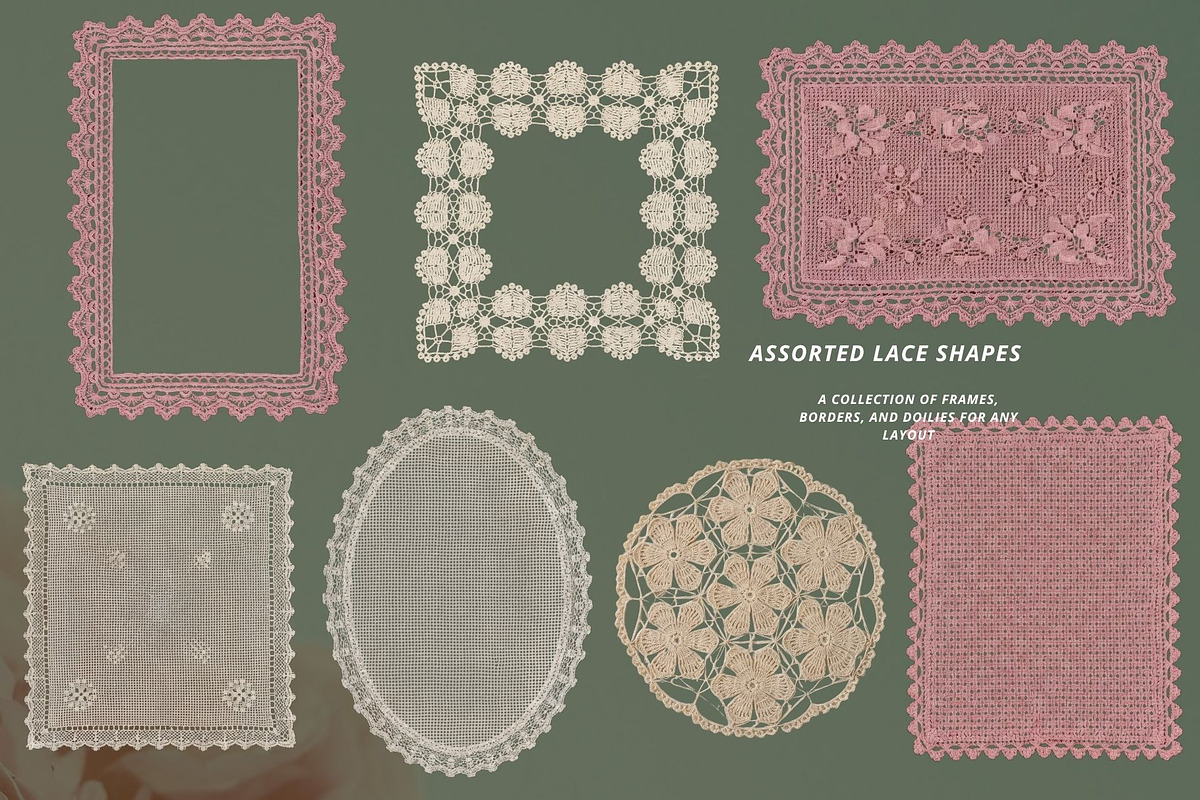 Floral Lace Ornament Kit, a Texture Graphic by NatalieArtsDenysenko (Photo 8 of 10)