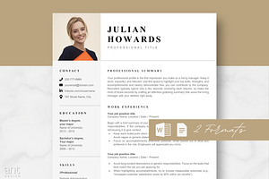 Moderm Resume Template - Julian