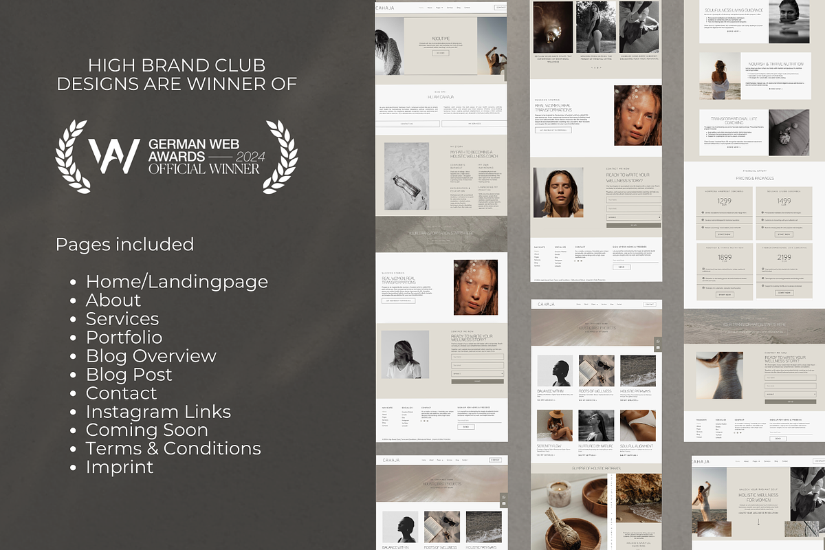 Beige Aesthetic Elementor Template, a WordPress Template by highbrandclub (Photo 4 of 9)