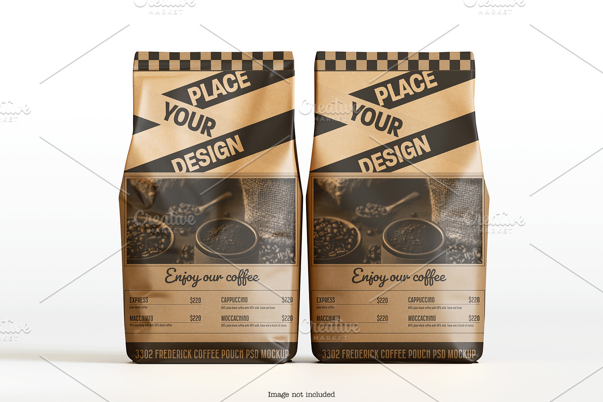 Coffee Pouch Mockup Bundles, a Packaging Mockup by Ambo Ampeng (Photo 8 of 22)