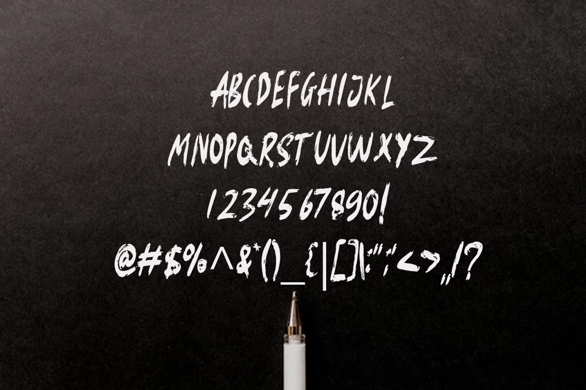 Starsilk Brush Font preview 3