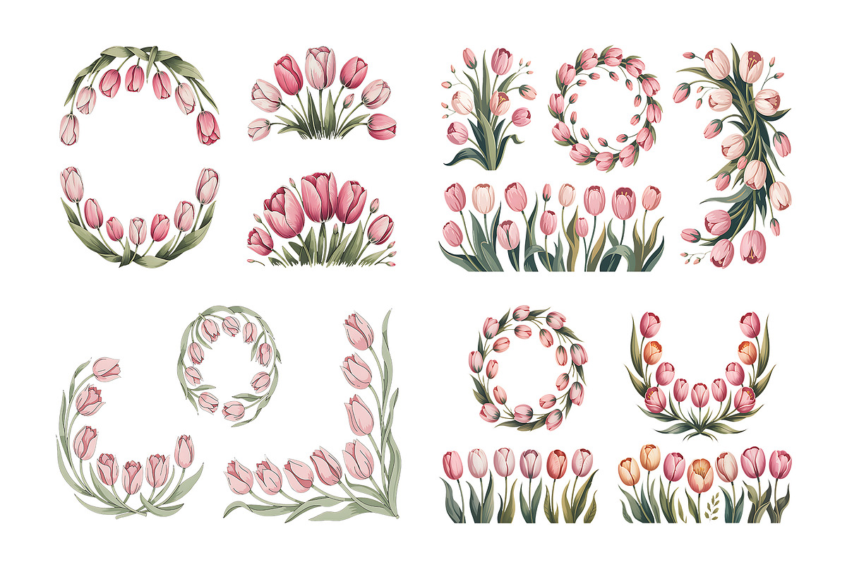 Watercolor Floral Clipart, a Decorative Illustration by ForhadGFX (Photo 10 of 12)