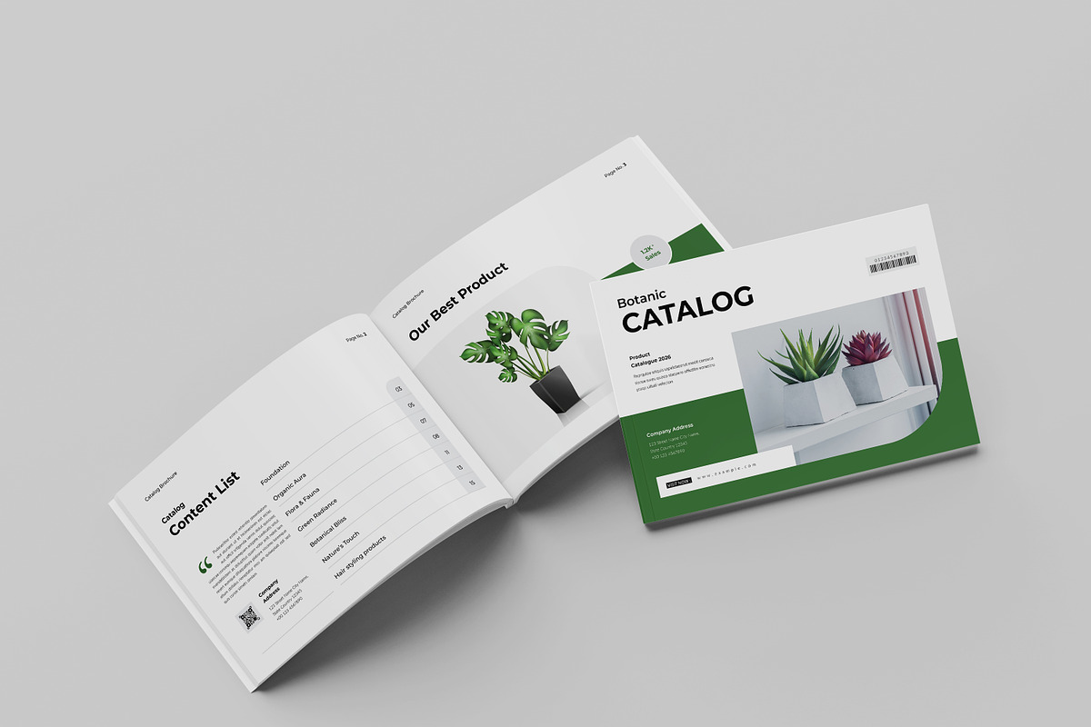 Catalog Brochure Template Landscape, a Brochure Template by Spark_Creative (Photo 2 of 11)
