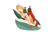 People running in winter set, a Sport Illustration by Good Studio (Thumbnail 4 of 5)
