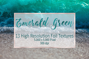 Emerald Green Foil Textures