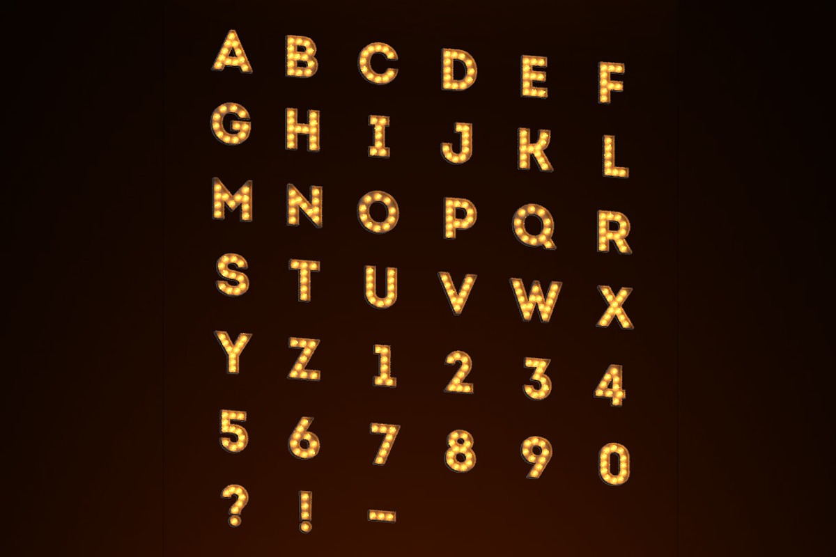 Marquee letters, an Object Graphic by Toocha design (Photo 2 of 3)
