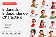 Indonesian Independence Characters, a Characters & Person 3D Model by Eklip Studio (Thumbnail 1 of 3)