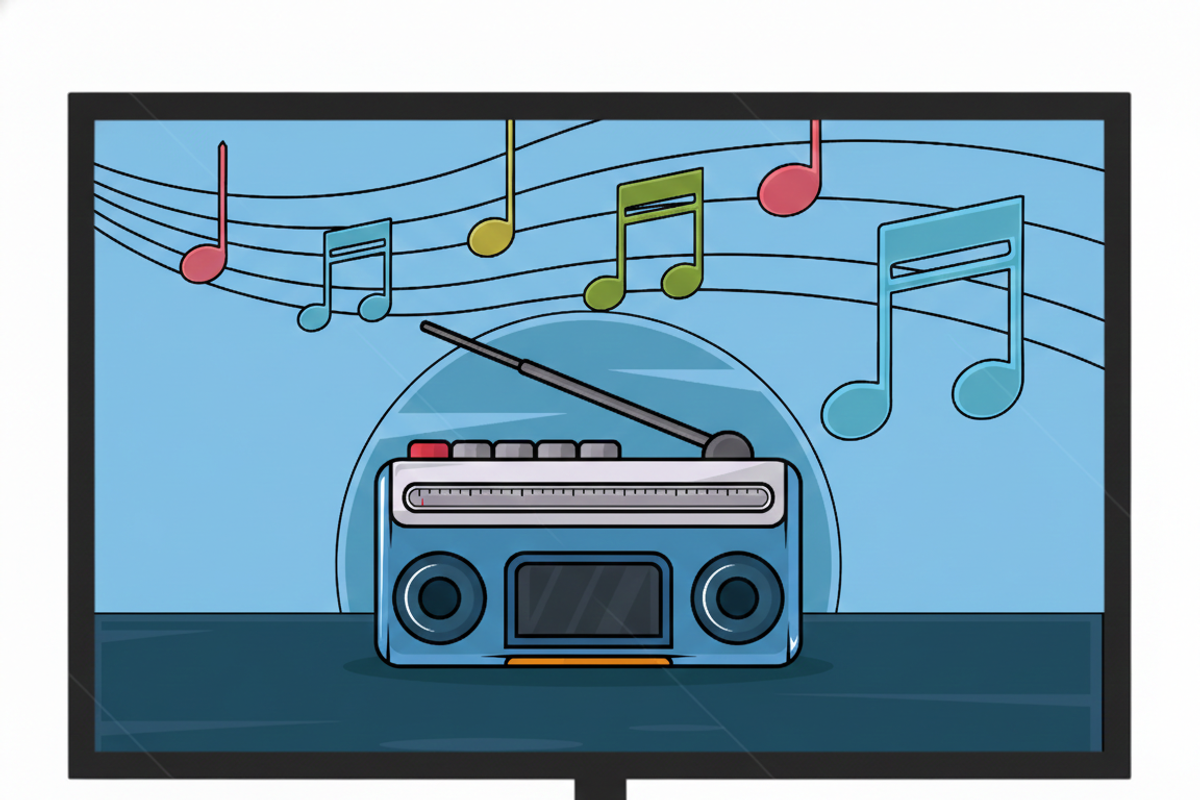 Retro Radio vector illustration, a Decorative Illustration by zyxroun shop (Photo 2 of 3)