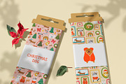 Pink Christmas dogs & bows, a Pattern Graphic by Tani Kuzminka (Thumbnail 9 of 15)