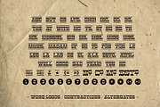 Cayuse Display Font + Word Logos, a Slab Serif Font by William Hastings (Thumbnail 4 of 9)