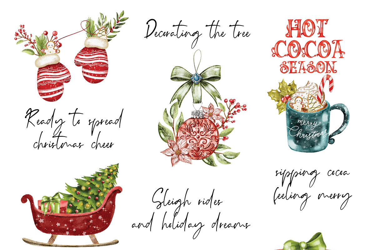 Merry little Christmas illustration, a Seasonal Illustration by Yelloo Fish (Photo 7 of 19)