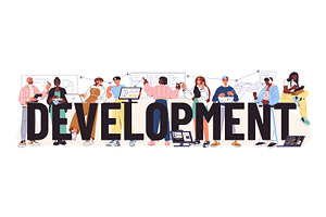 Programming development concept, a Person Illustration by PaperTrident