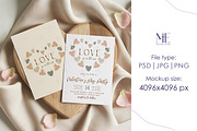 Wedding Invitation Cards Mockup 5x7, a Mockup by Mie Mockup Studio (Thumbnail 4 of 7)