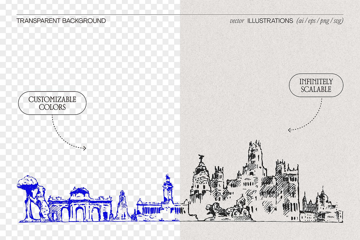 Spain Skylines, a Work Illustration by TheMountBirdStudio (Photo 2 of 9)