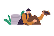Rich and poor people concept set, a Finance Illustration by Good Studio (Thumbnail 5 of 5)