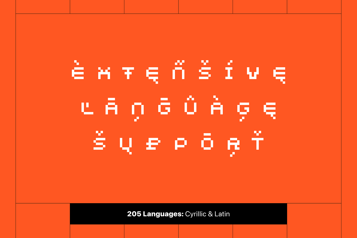 Vivida Pixel Font Family, a Sans Serif Font by alpercakici (Photo 2 of 14)