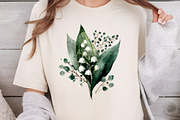 Lily of valley clipart, Flowers, an Illustration by DreamCafeArt (Thumbnail 6 of 7)