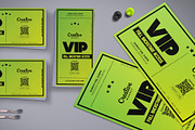 Neon Green VIP Pass Template, a Card Template by Tzochko (Thumbnail 4 of 5)