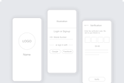 Low & High Fidelity Doctor app, a Templates & Theme by Neha Guleria (Thumbnail 1 of 4)