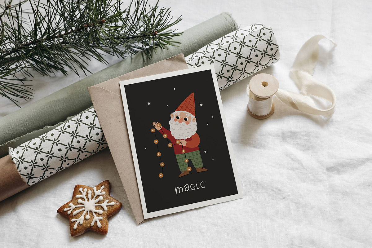 Christmas Gnomes & Holiday Clipart, a Decorative Illustration by Jenny Quince (Photo 10 of 11)