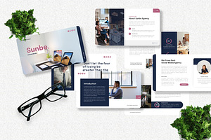 Sunbe - Social Media Keynote, a Presentation Template by Dhabee