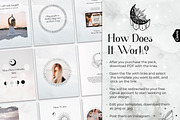 White Spiritual Instagram Posts, a Social Media Template by Under My Cozy Roof (Thumbnail 9 of 11)