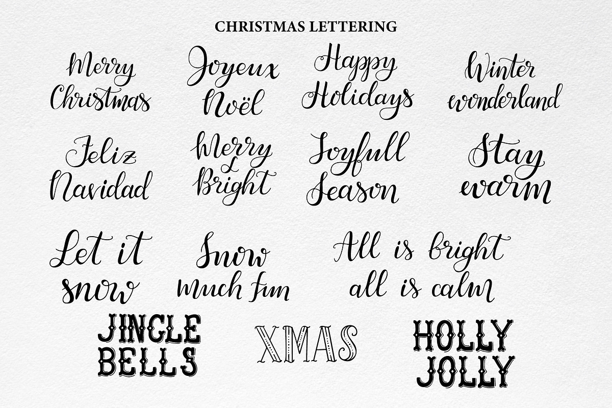 Merry Christmas HandDrawn Collection, a Decorative Illustration by Decor Lines (Photo 7 of 12)