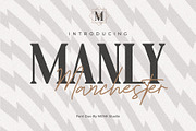 Manly Manchester - Font Duo, a Script Font by MenkType Studio (Thumbnail 1 of 6)