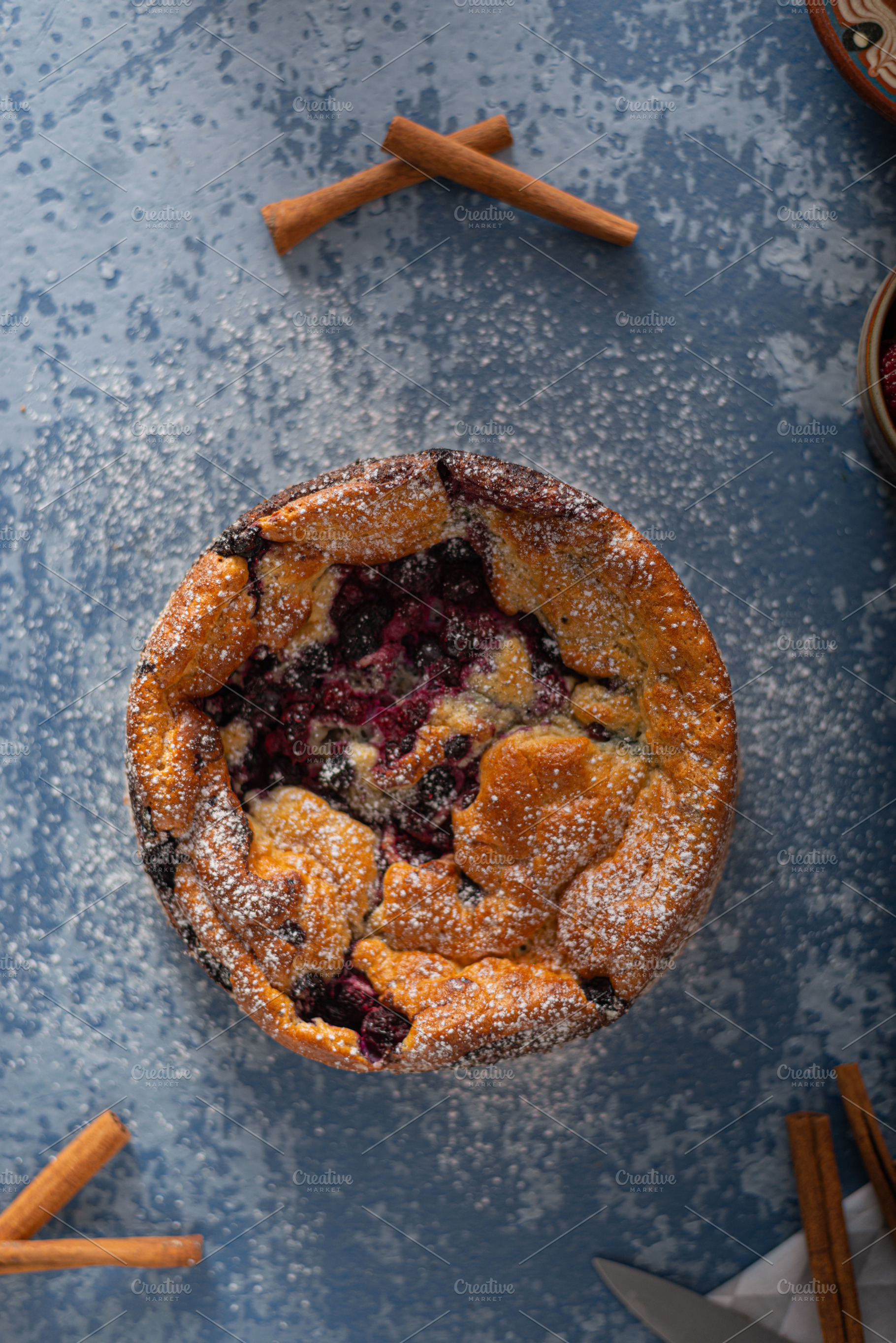 Breaded rustic pie with berries, a Food & Drink Photo by Stepanek Photography