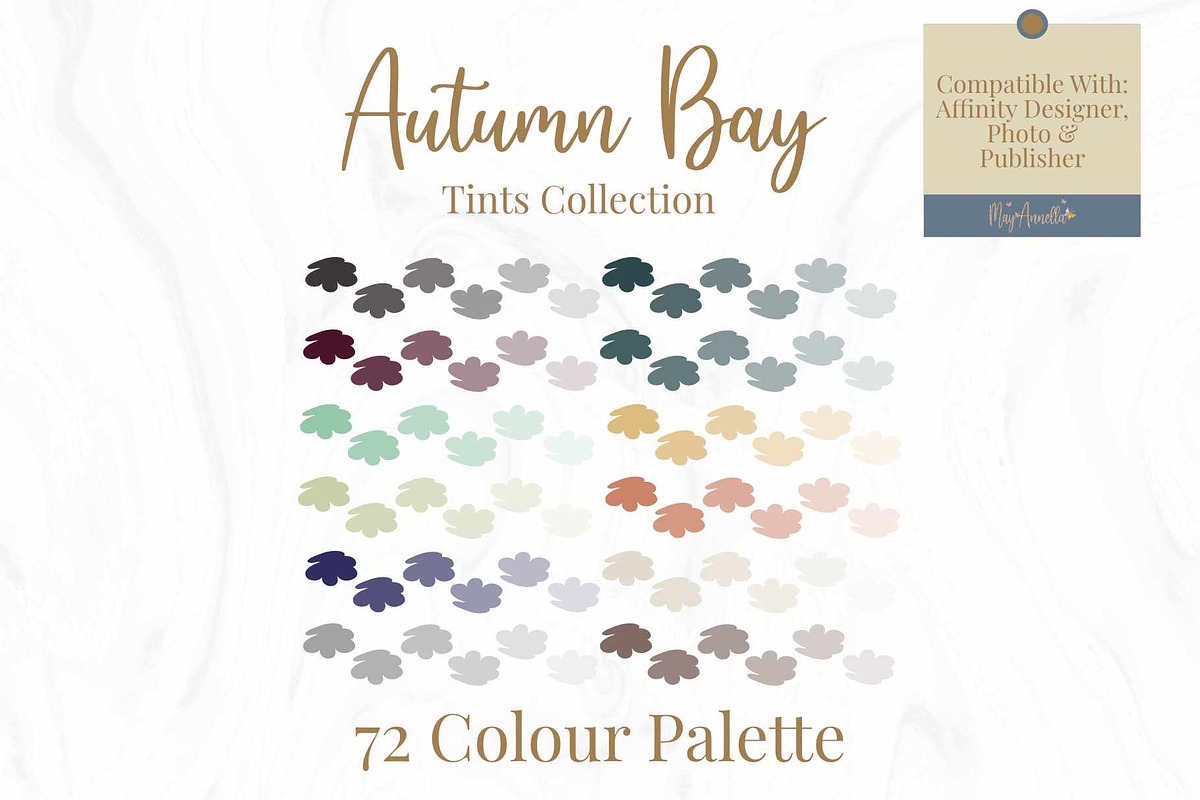 Earthy Leaf & Blue Palette Affinity, a Palette Add-On by May Annella (Photo 1 of 8)