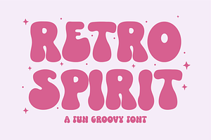 Retro Spirit A Fun Groovy Font