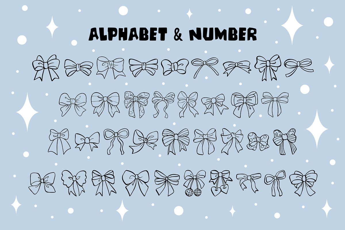Ribbon OTF Dingbats Font, a Symbol Font by DREAMs Soul G. (Photo 2 of 2)