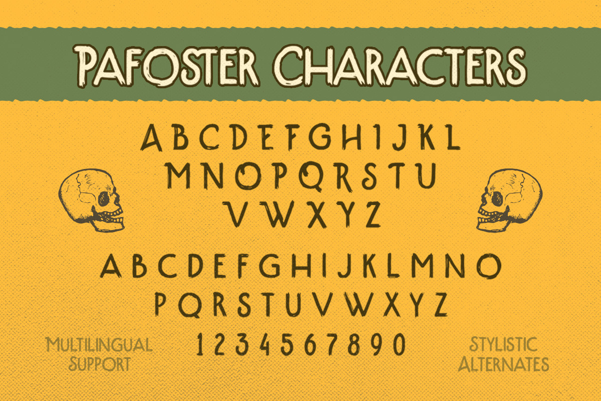 The Pafoster - Display Font, a Font by Letterhend Studio (Photo 6 of 9)