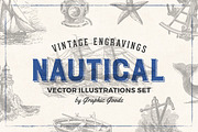 Nautical Engraving Illustrations, an Illustration by Graphic Goods (Thumbnail 1 of 10)