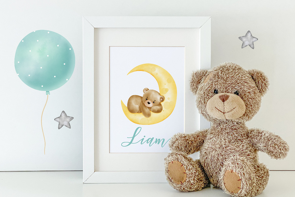 Baby Boy Watercolor clipart, an Animal Illustration by Natalya_Mona_Art (Photo 9 of 10)