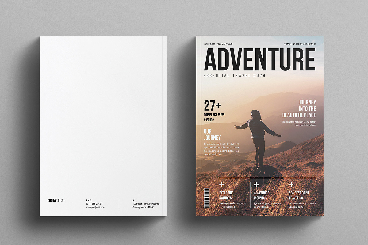 Travel Magazine Template, a Magazine Template by E-Type (Photo 8 of 8)