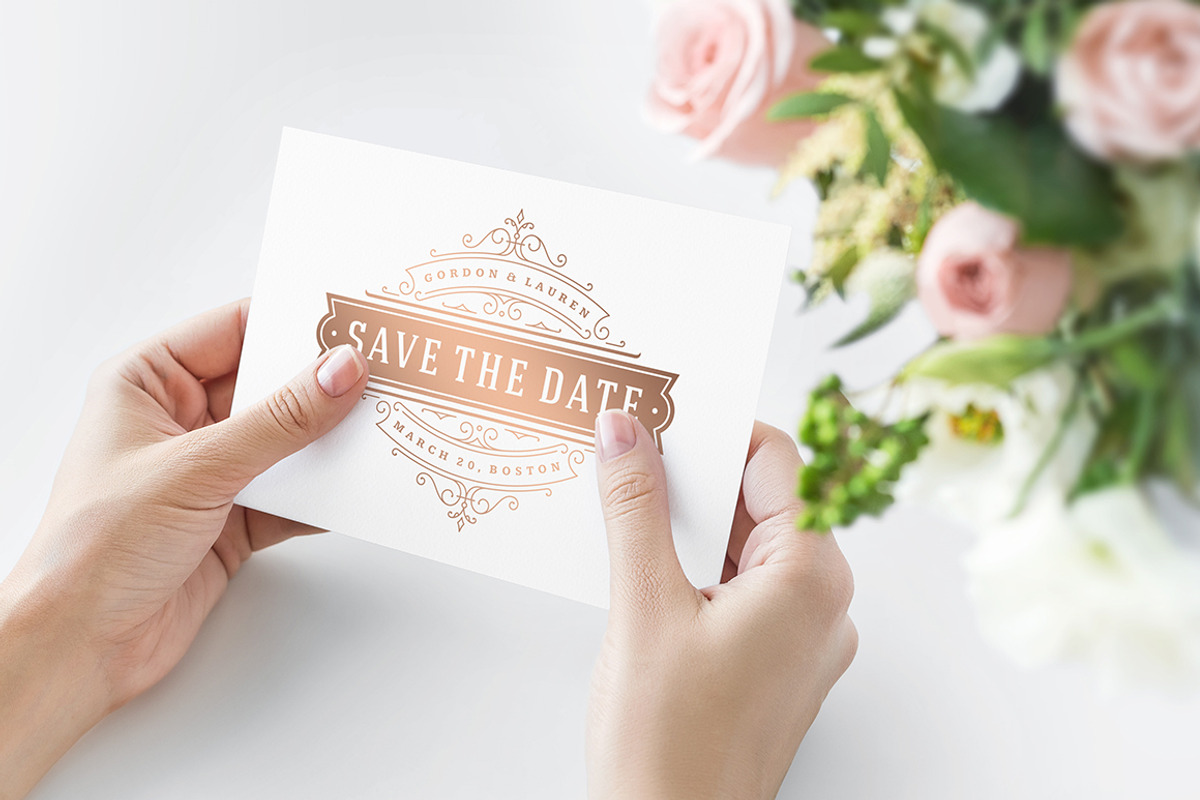 18 Wedding Logos and Badges, a Branding & Logo Template by Vasya Kobelev (Photo 7 of 15)