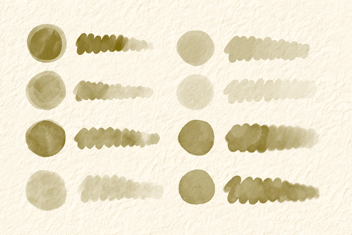 Procreate Watercolor Cozy Brush Set, a Brush Add-On by Moon House Shop (Photo 3 of 4)