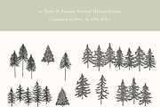Forest Mountain Vector Illustrations, an Illustration by Emma Webb Studio (Thumbnail 4 of 9)