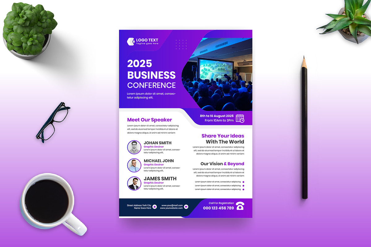Business Conference Flyer, a Flyer Template by Mk_Studio (Photo 3 of 3)