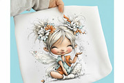 Whimsical Pastel Spring Fairies Clip, an Illustration by designcity5 (Thumbnail 3 of 5)