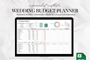 Wedding Budget Planning Spreadsheet, a Templates & Theme by AestheticsObsession (Thumbnail 1 of 6)