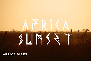 AFRICA VIBES FONT DISPLAY