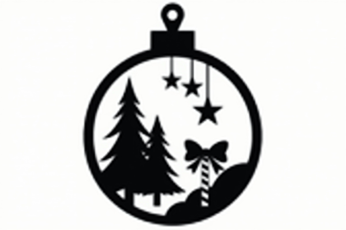 Christmas Laser Cut Ornament Bundle, a Graphic by musafir_fashion (Photo 9 of 16)