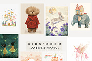 KIDS' ROOM Nursery Prints Gallery, a Background Graphic by Lana Elanor (Thumbnail 10 of 11)
