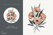 Vintage Botanical Flower Collection, an Illustration by pixelpetals (Thumbnail 3 of 4)