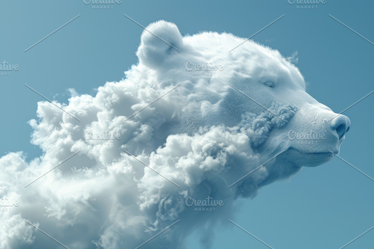 90 Clouds animals against a blue sky, an Animal Illustration by Handmadefont (Photo 14 of 64)