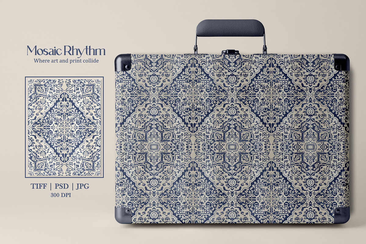Mosaic Rhythm Prints & Patterns, a Pattern Graphic by GND ART STUDIO (Photo 3 of 8)