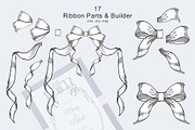 Vintage Vector Frames & Bows, a Decorative Illustration by EL_SUHOVA (Thumbnail 3 of 11)
